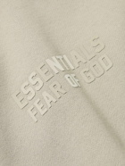 FEAR OF GOD ESSENTIALS - Logo-Appliquéd Cotton-Blend Jersey Hoodie - Gray