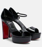 Christian Louboutin Sandaloo patent leather platform sandals