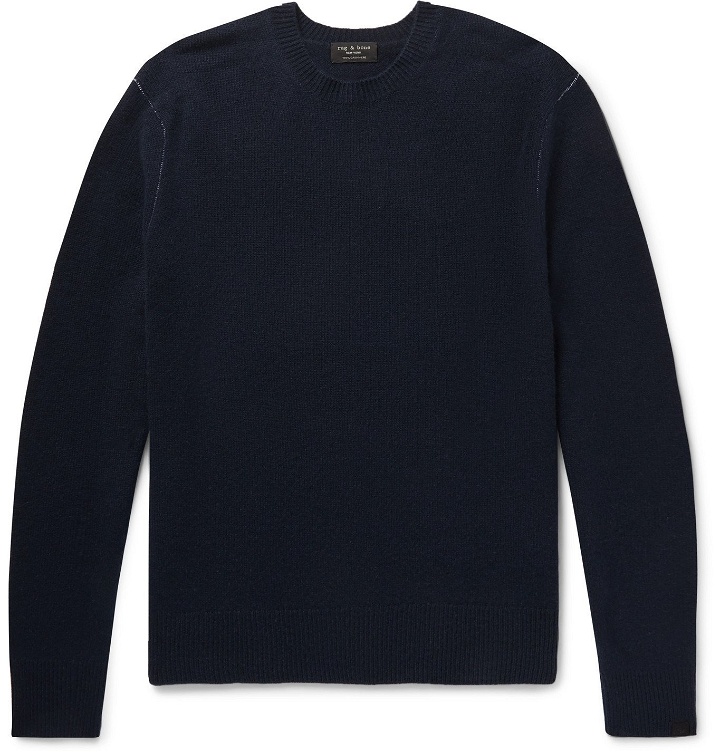 Photo: rag & bone - Haldon Cashmere Sweater - Blue