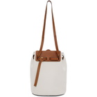 Loewe White Lazo Bucket Bag