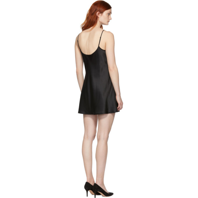 La Perla Black Silk Short Slip Dress La Perla