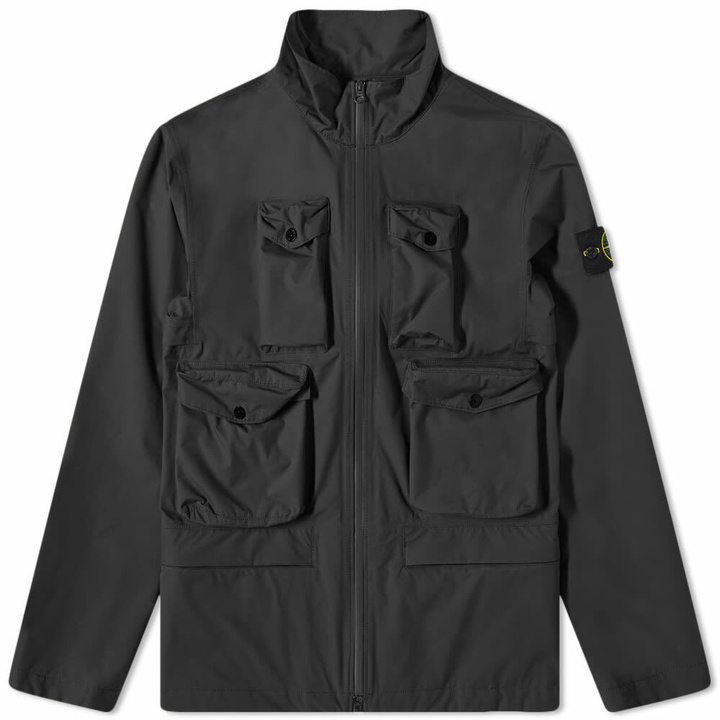 Photo: Stone Island Men's Packable Ripstop Gore-Tex Field Jacket in Black