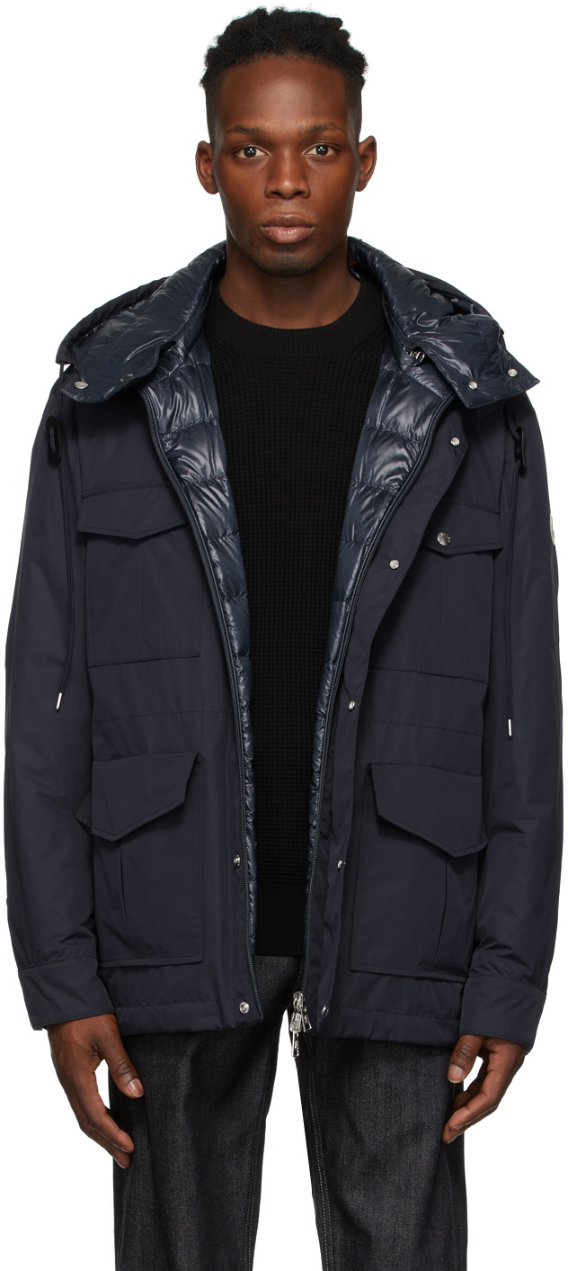 Moncler Navy Down Isidore Jacket Moncler