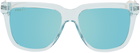 Gucci Blue Acetate Reflective Sunglasses