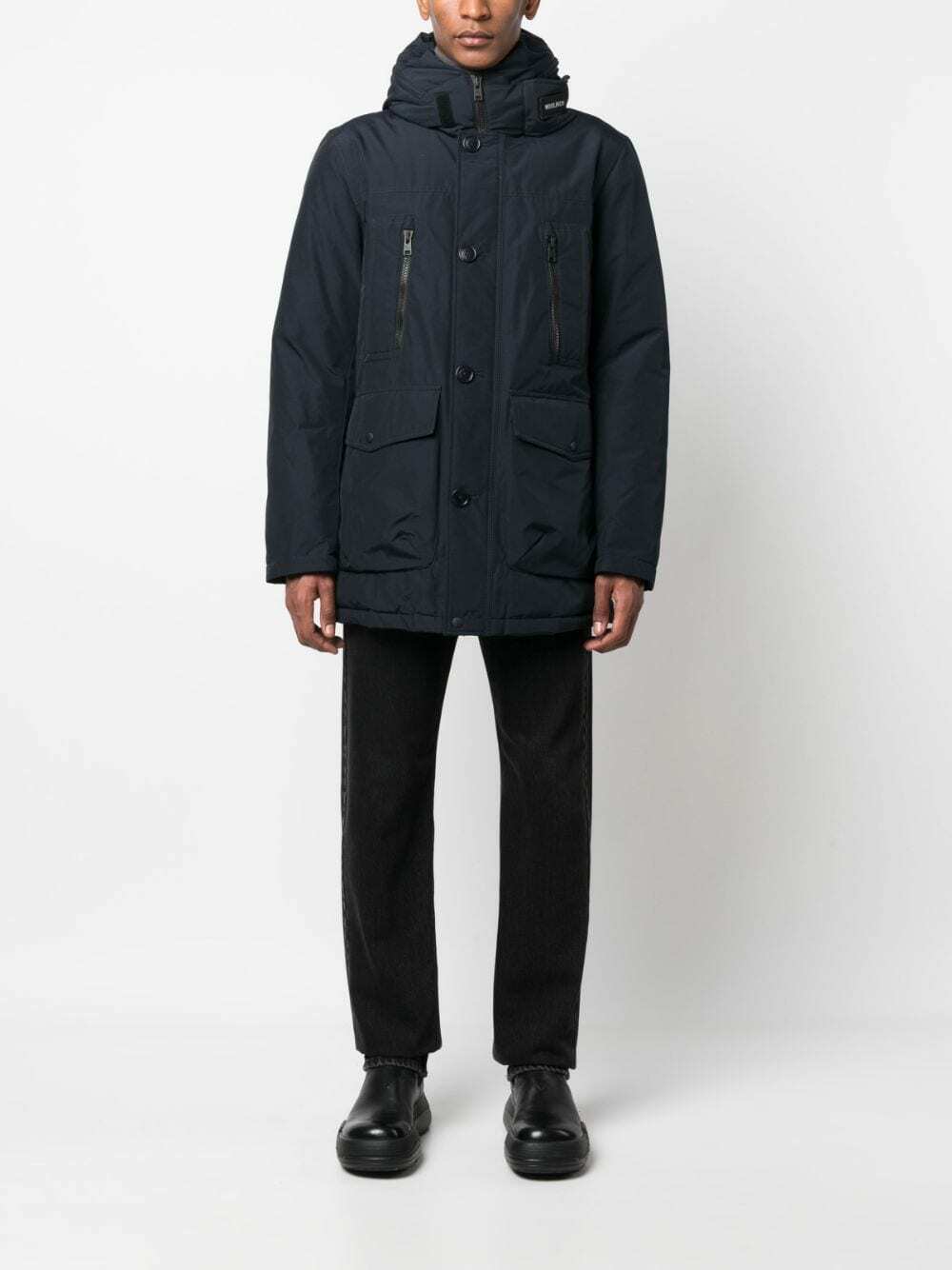 WOOLRICH - Parka With Logo Woolrich