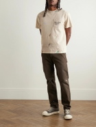 Gallery Dept. - Logo-Print Paint-Splattered Cotton-Jersey T-Shirt - Neutrals
