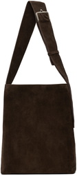 FIDAN NOVRUZOVA Brown Ava Suede Tote