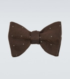 Dunhill Polka-dot silk bow tie