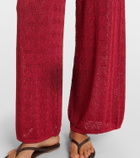 Loulou de Saison Egeo knitted wide-leg pants