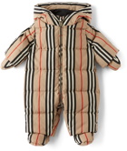 Burberry Baby Down Icon Stripe N6-River Puffer Snowsuit