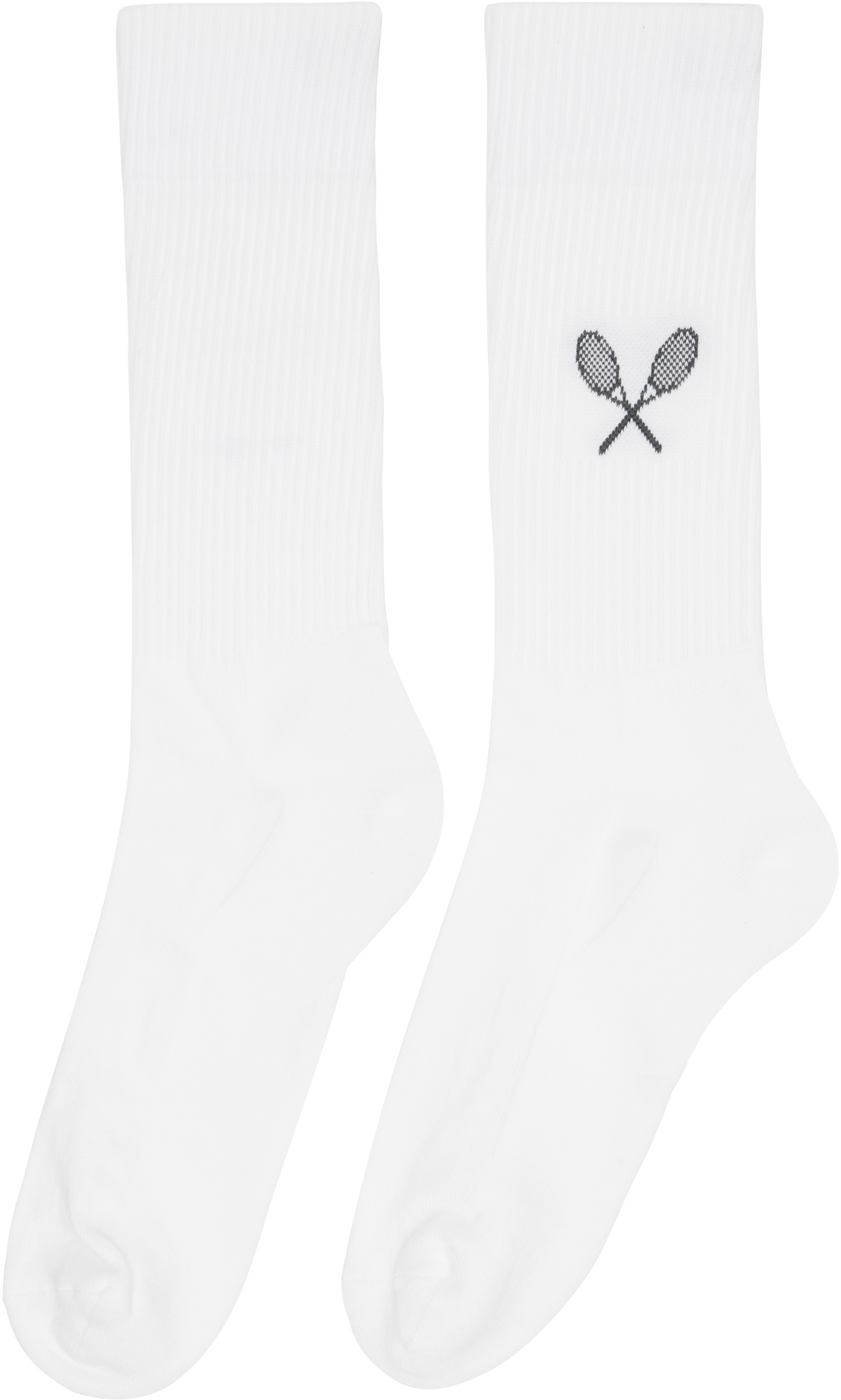 Thom Browne White Tennis Racquet Athletic Socks