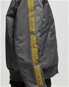 Heron Preston Hp Sponsor Nylon Varsity Grey - Mens - Bomber Jackets