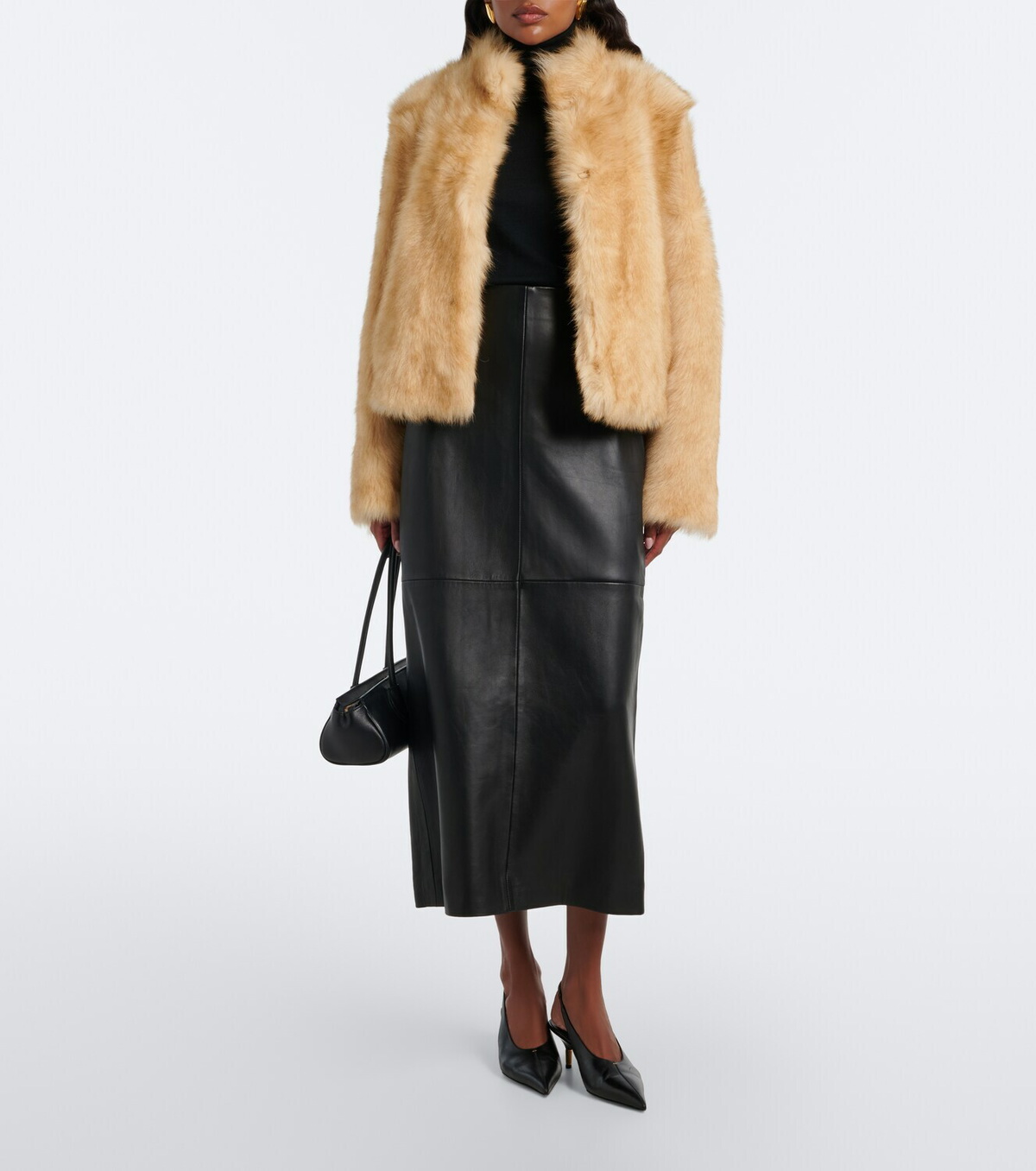 Nour Hammour Mira shearling jacket