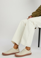 The Row Panelled Canvas Sneakers Ivory