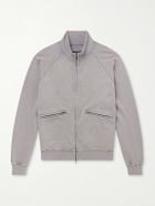 FrizmWORKS - Cotton-Blend Jersey Zip-Up Sweatshirt - Gray