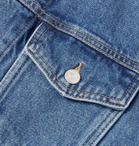 Sandro - Slim-Fit Denim Jacket - Blue