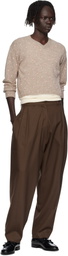 Ashley Williams Beige Molly Knit Sweater
