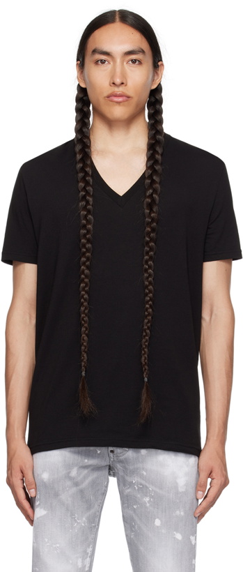 Photo: Dsquared2 Two-Pack Black Basic T-Shirts