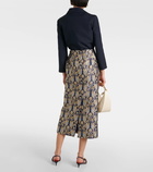 Valentino Mossi brocade midi skirt