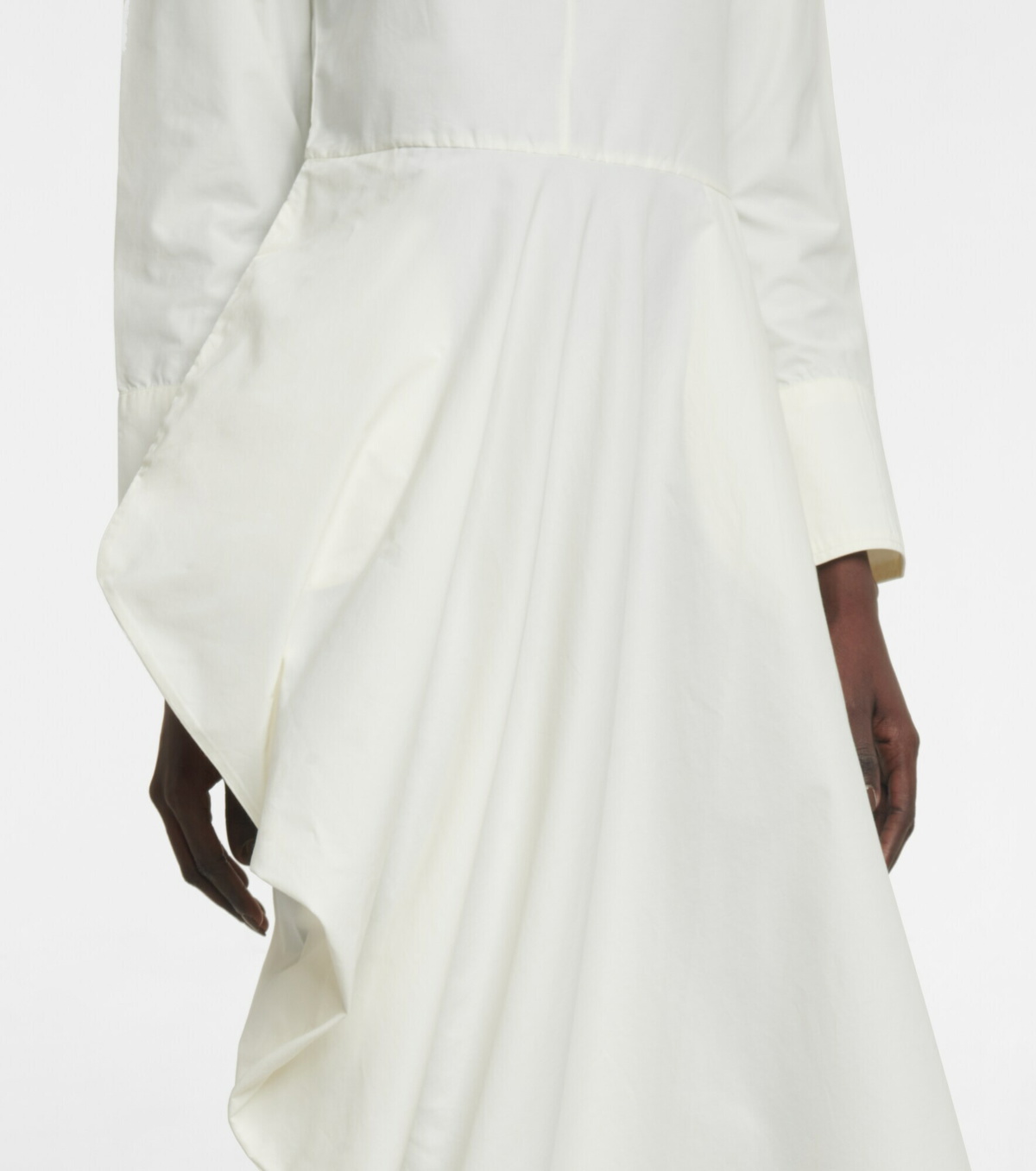 Deveaux New York - Holly cotton poplin midi dress
