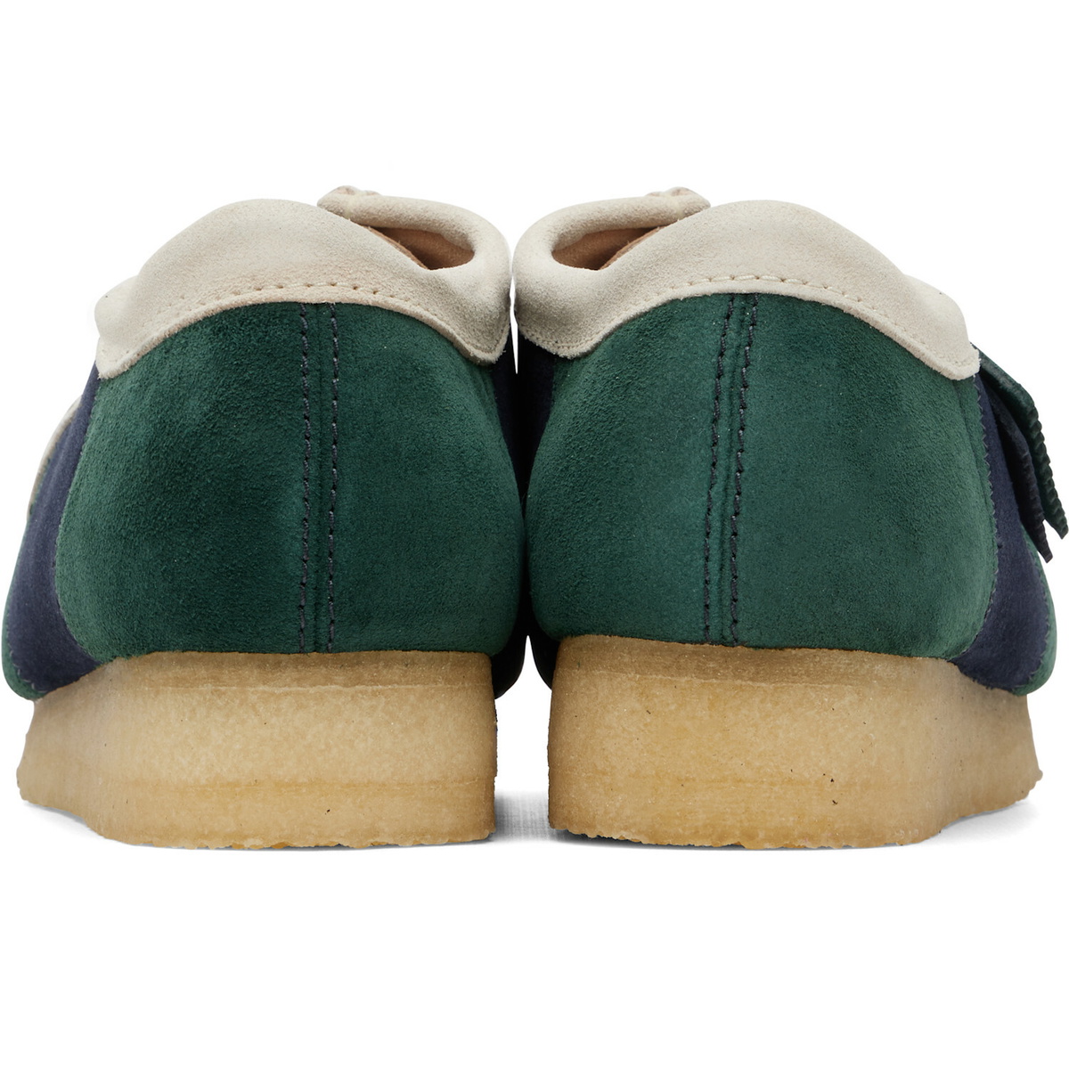 Clarks Originals Navy & Green Wallabee Derbys