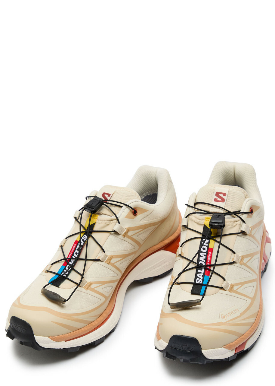 Salomon XT-6 Gtx Panelled Mesh Sneakers Cream