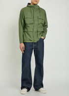 Rains Hooded Waterproof Jacket Green