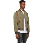 John Elliott Green Iridescent Bogota Bomber Jacket