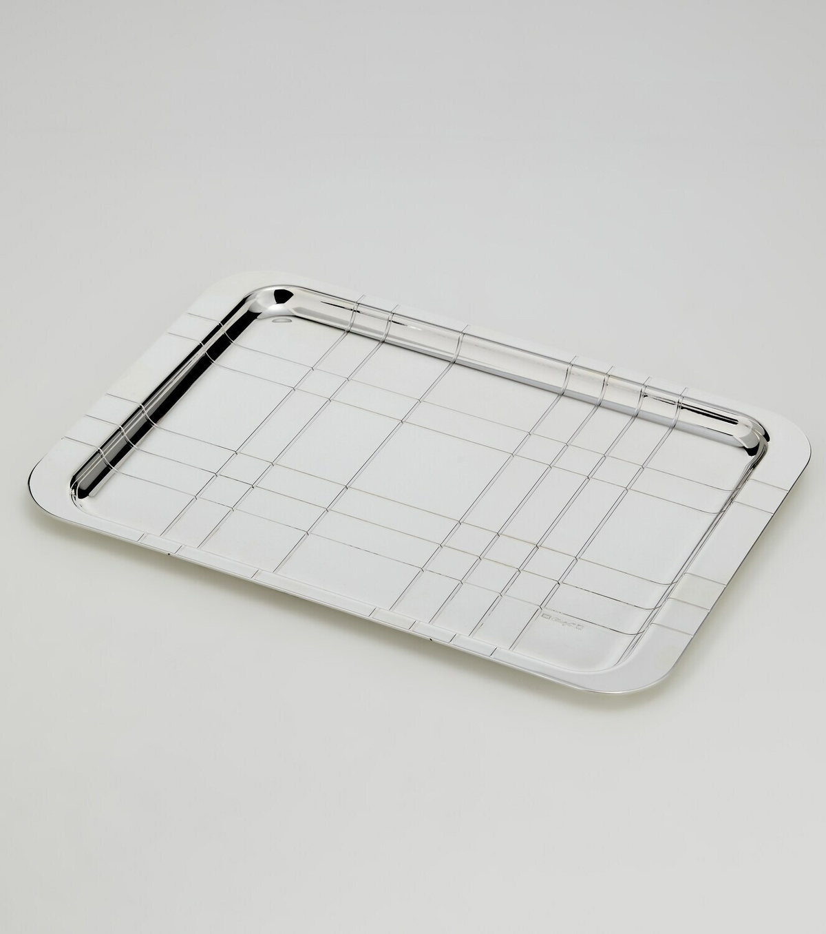 Christofle Graphik silver-plated tray
