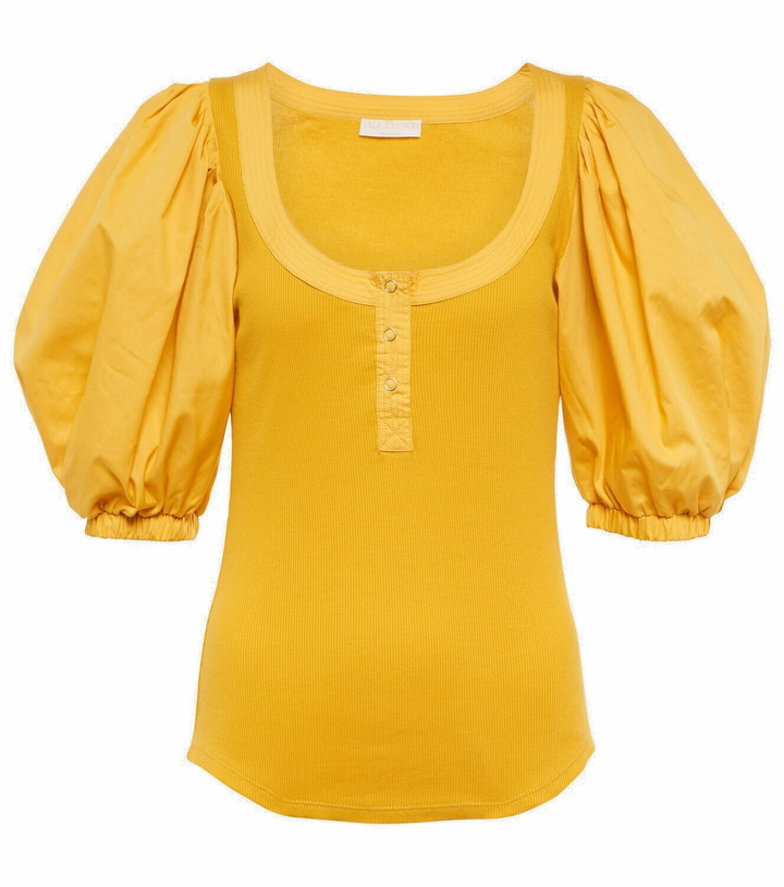 Photo: Ulla Johnson Janette cotton jersey and poplin top