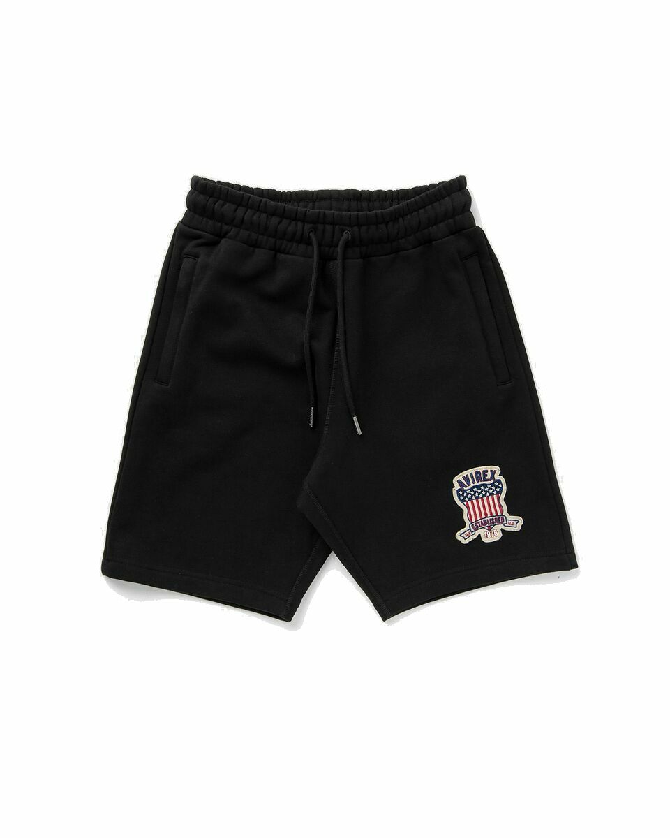 Photo: Avirex Harrier Fleece Short Black - Mens - Sport & Team Shorts