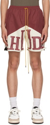 Rhude Burgundy Yachting Shorts