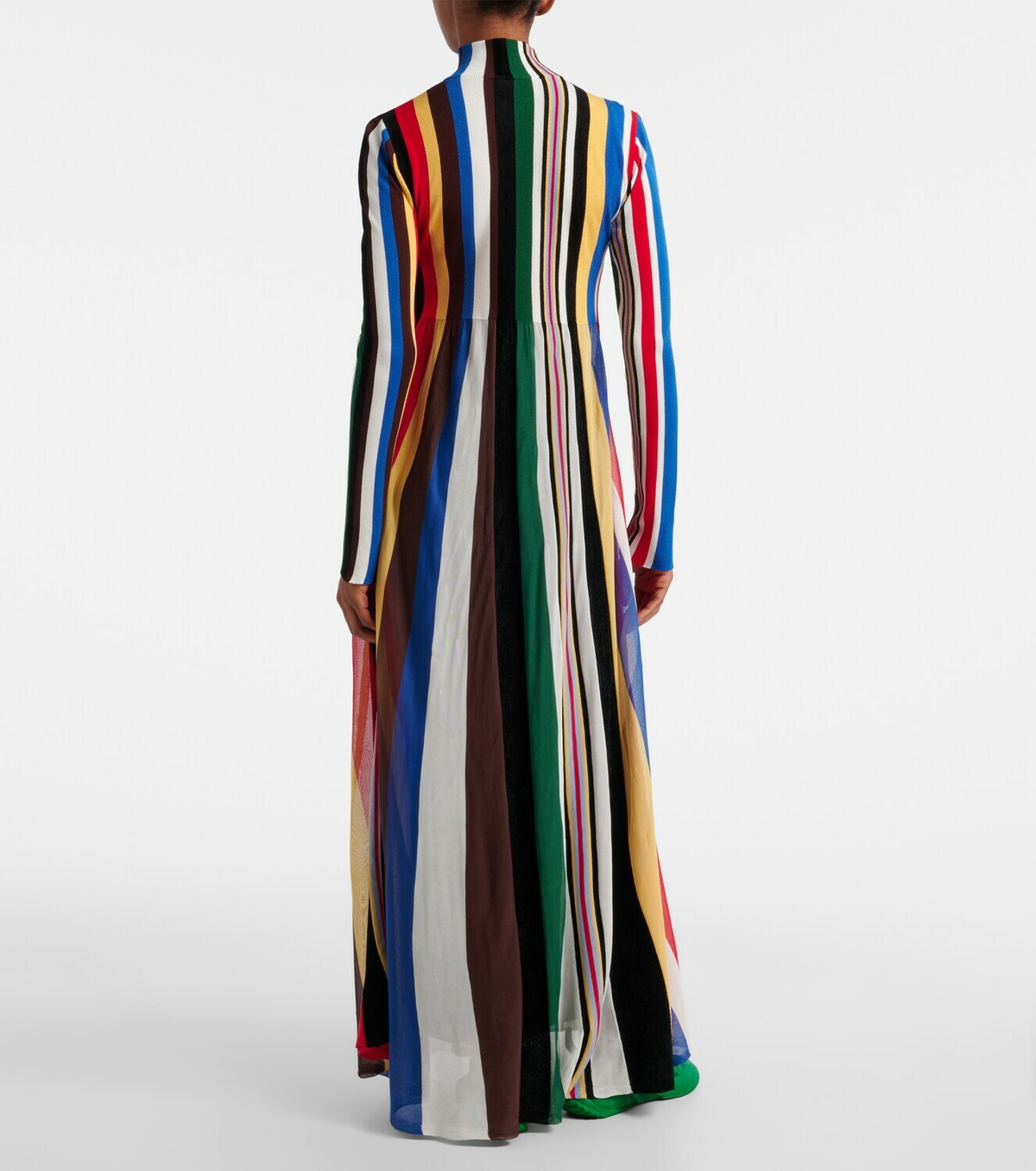 Loewe Ribbed-knit striped maxi dress