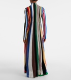 Loewe Ribbed-knit striped maxi dress