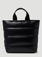 Logo Plaque Tote Bag in Black