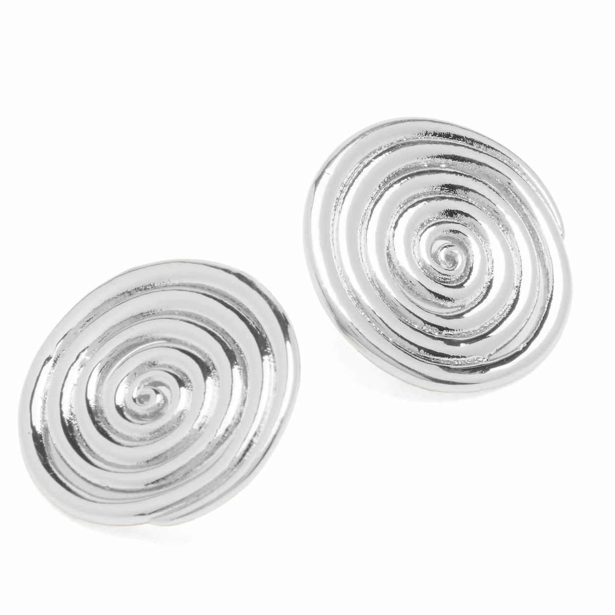 Anni Lu Women's Spiral Earrings in Silver 