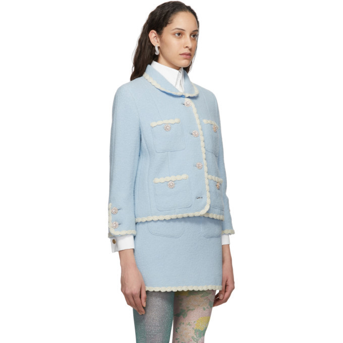 Marc Jacobs Blue The Tweed Jacket Marc Jacobs