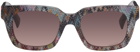 Missoni Multicolor Square Sunglasses