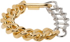 IN GOLD WE TRUST PARIS Gold & Silver Vintage Bold Bracelet