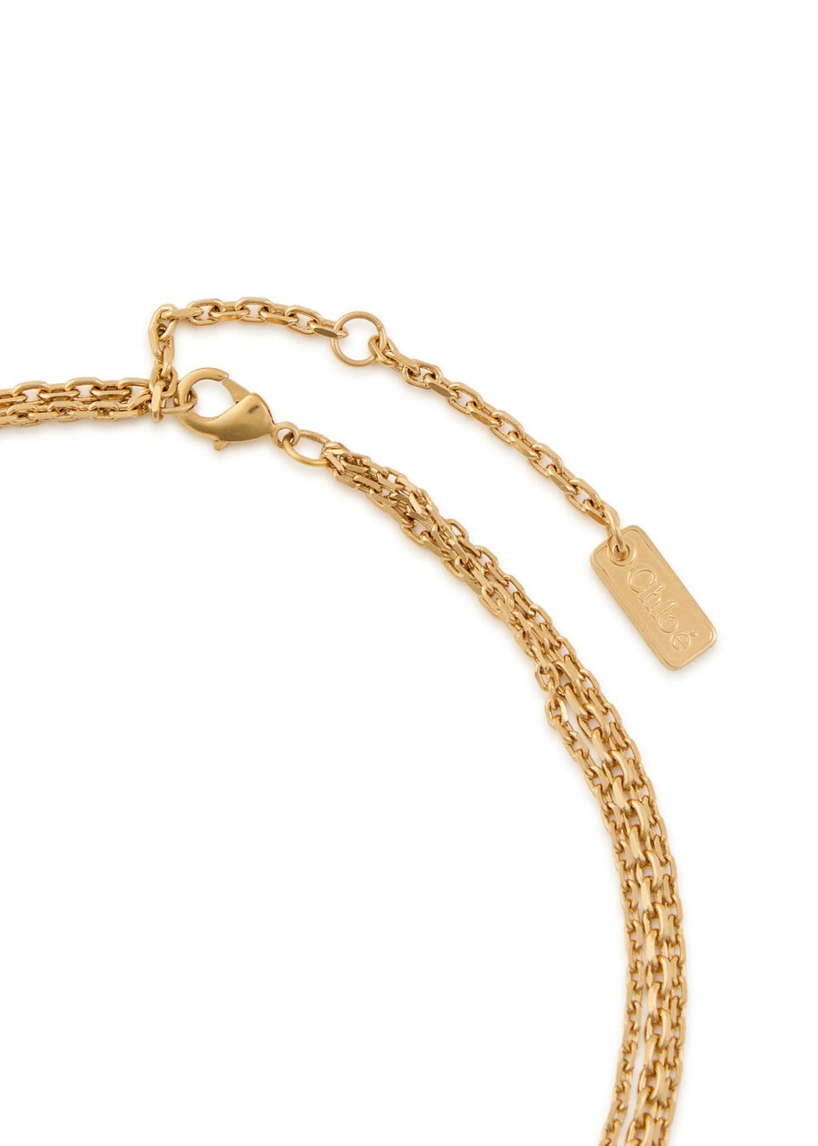 Chloe The Chloé Mini Paddington Layered Charm Necklace - Gold - One Size