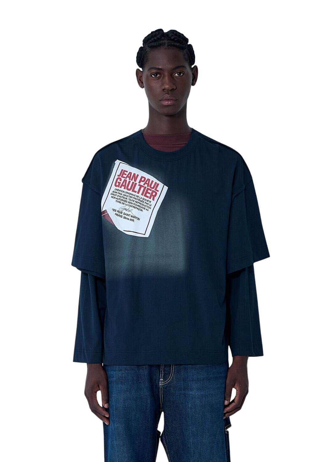 Jean Paul Gaultier Orange & Green 'The Cyber' Turtleneck Jean Paul