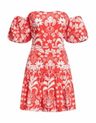 Borgo De Nor Womens Mini dress in Tomato red