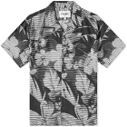 Corridor Men's Late Night Hawaiian Vacation Shirt in Black/White