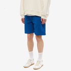 Alexander McQueen Men's Taped Logo Short in Ocean Blue/Mix