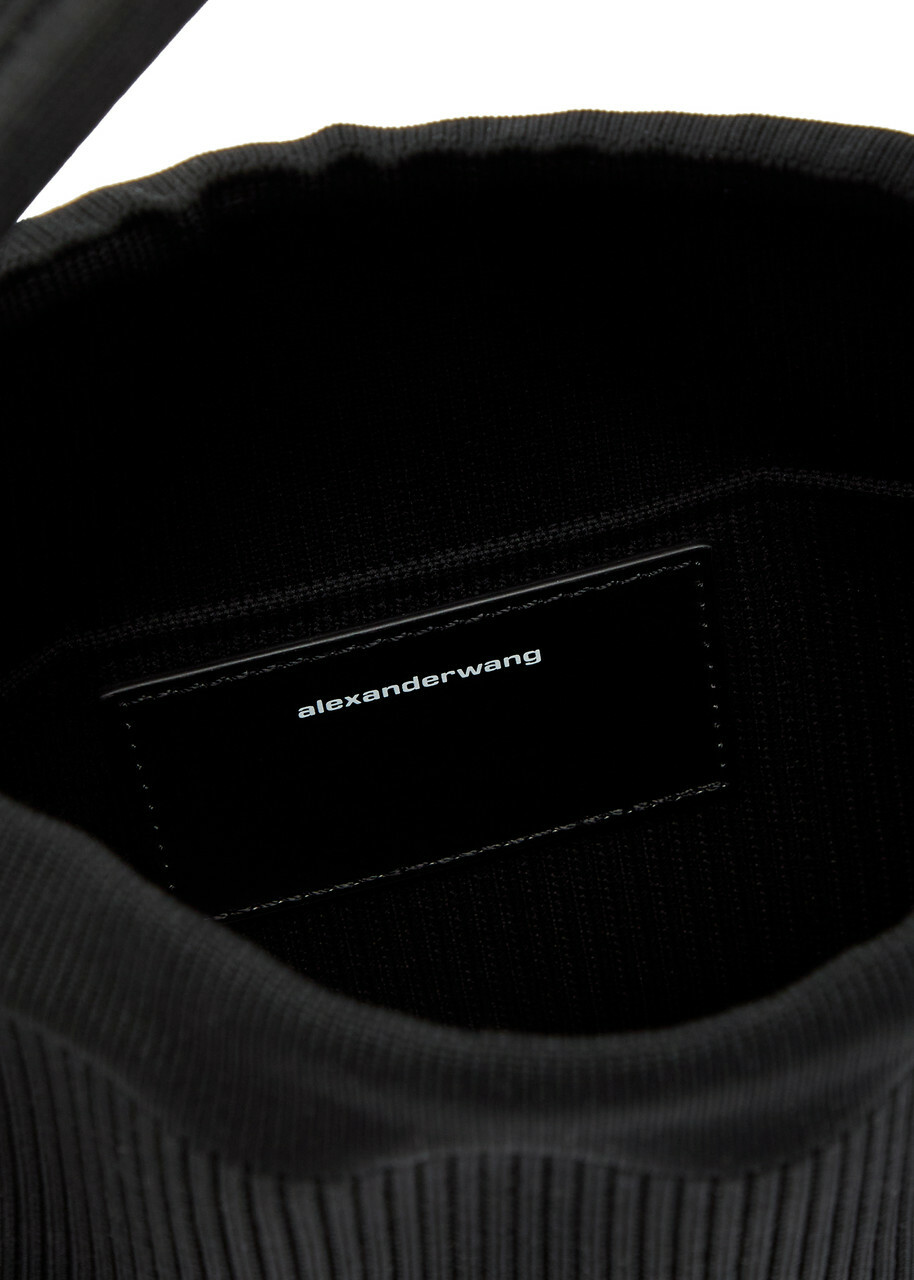 Alexander Wang Ryan Ribbed-knit top Handle bag - Black - One Size