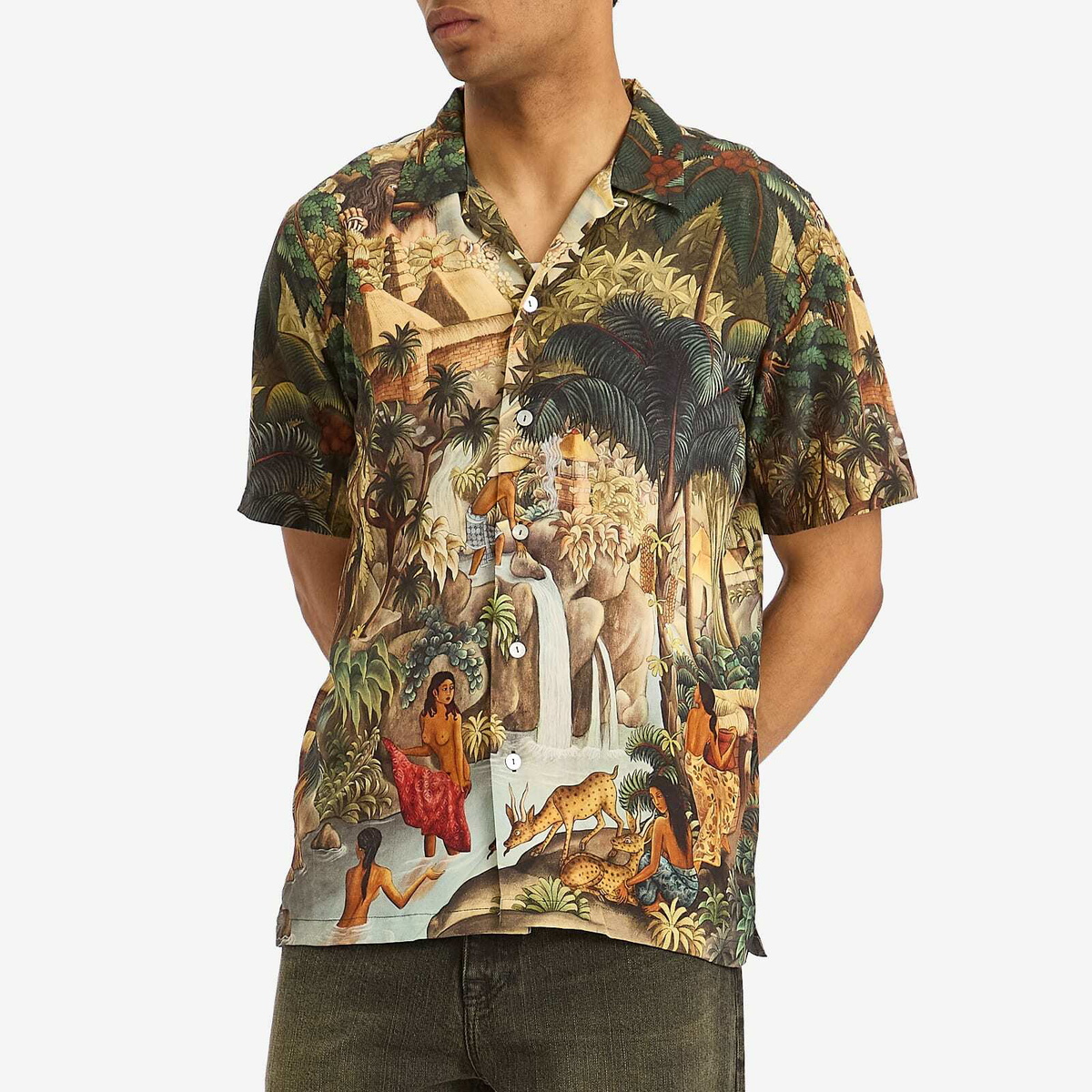 Endless Joy Men's Champuhan Vacation Shirt in Multi