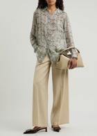 Forte_forte Python-print Silk-chiffon Shirt Multicoloured