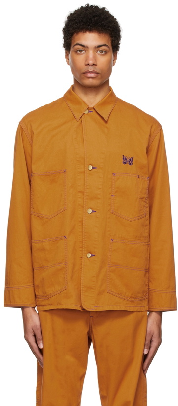 Photo: Needles Orange Smith's Edition Coverall Twill Shirt