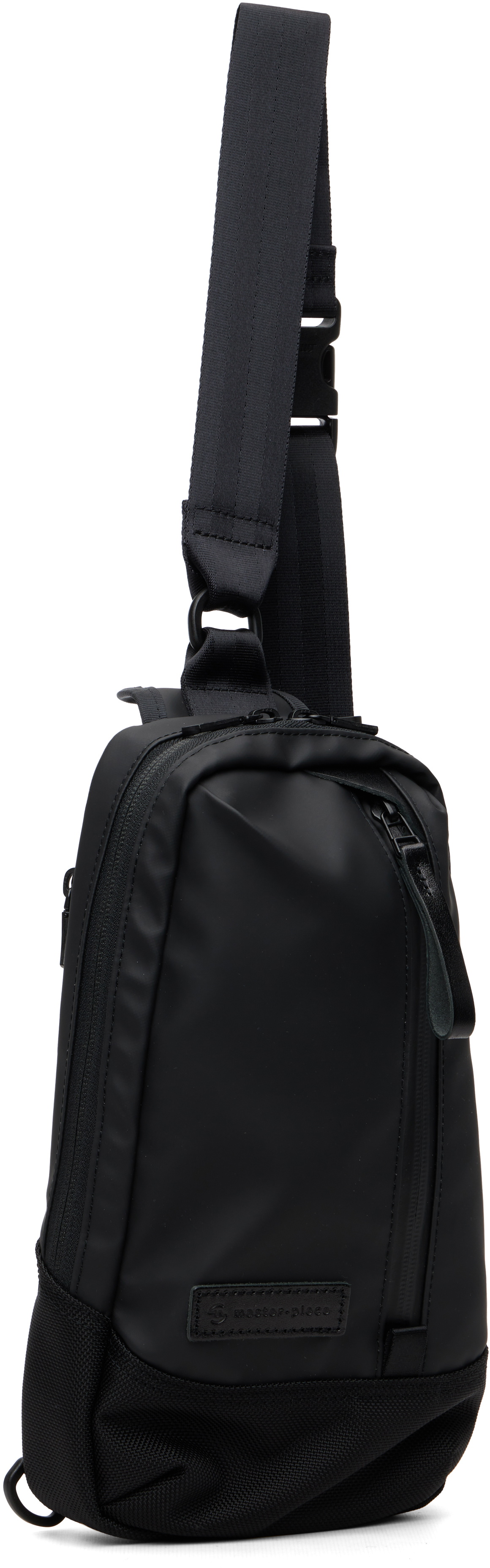 master-piece Black Slick Sling Bag