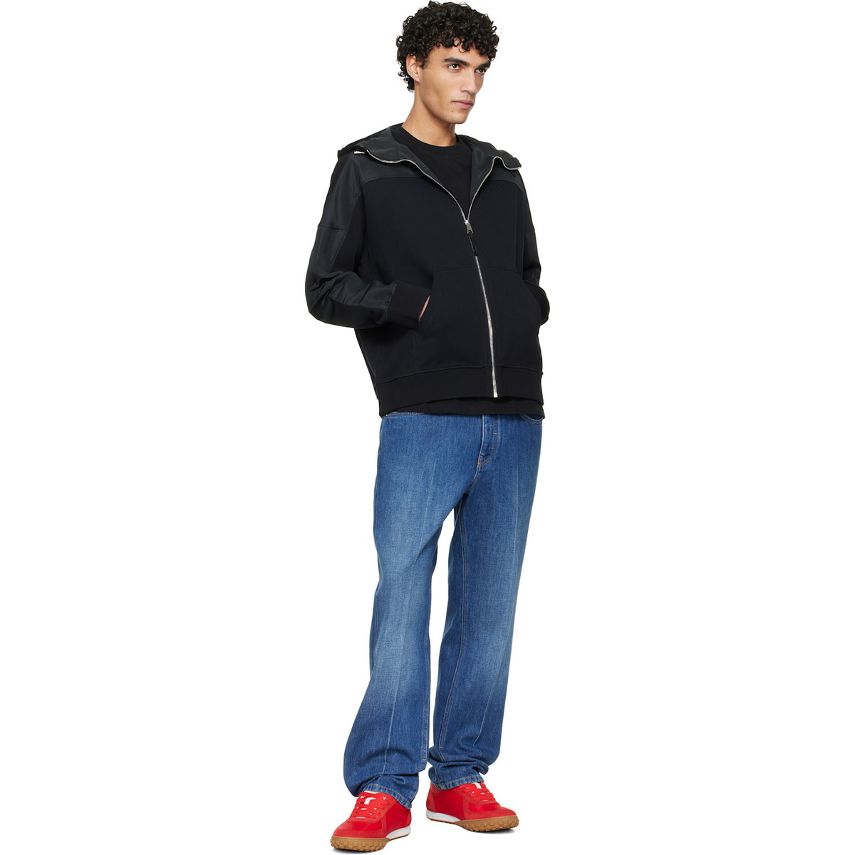 Givenchy Black Windbreaker Hoodie Jacket